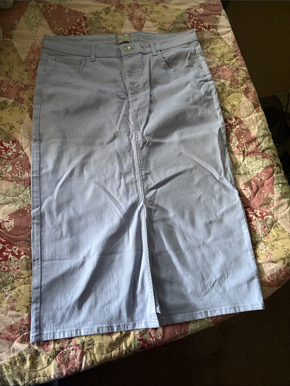 Massey's Light Blue Women's Knee-Length Skirt (new without tags) size 16 womans